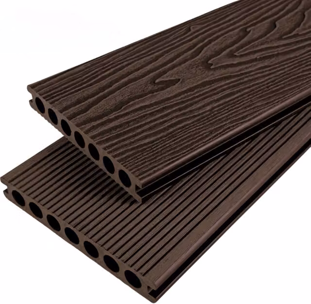 Timbosite Classic Decking Board in Chocolate Brown, W: 14.8 cm, L: 366 cm