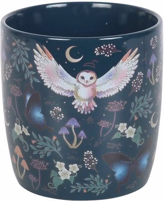 Something Different Night Flight All-Over Print Ceramic Mug, Green, 320ml – 1