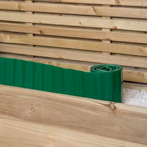 Samuel Alexander Green Plastic Corrugated Lawn Garden Edging Border, 15cm x 9m – 3