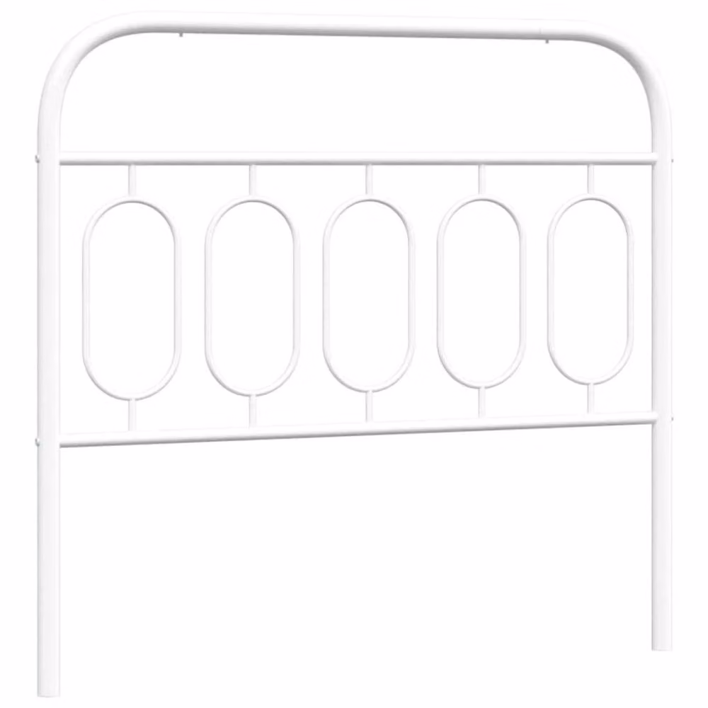 Berkfield Home Metal Headboard in White, Width: 100 cm – 2