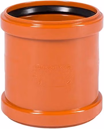 PBSL Group Orange Drainage Coupling Double Socket 110mm