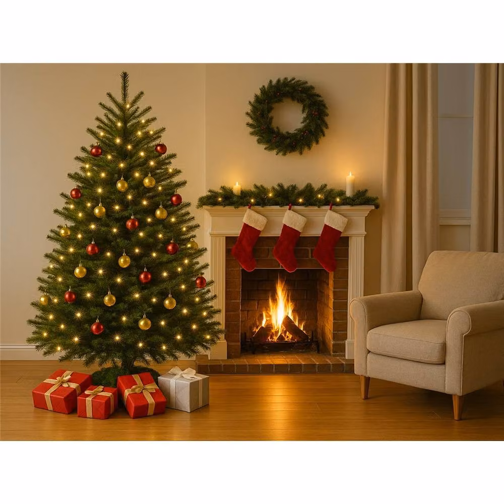Clifton Premier Fresh Cut Norway Spruce Christmas Tree, Green, Height: 1.75 m - 2.0 m – 2