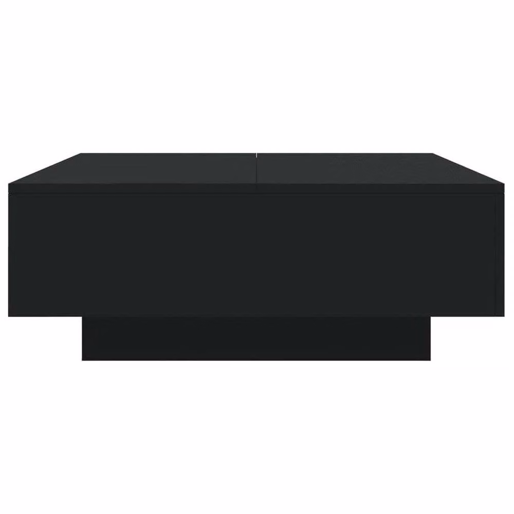 FORGEVIO Modern Black Coffee Table with LED Lights – 4
