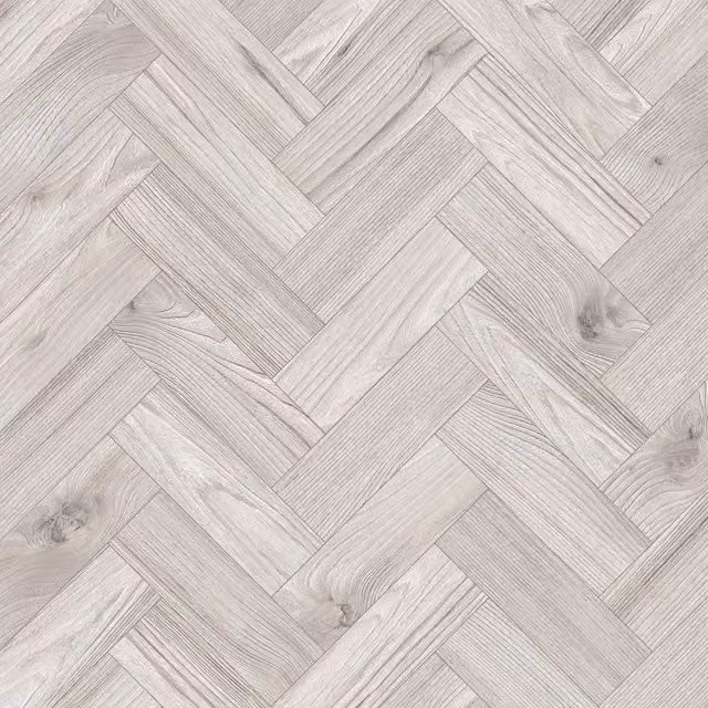 HolPa Wood Effect Luxury Vinyl Tile Planks in Silver and Grey, Covers 3.763sqm – 1
