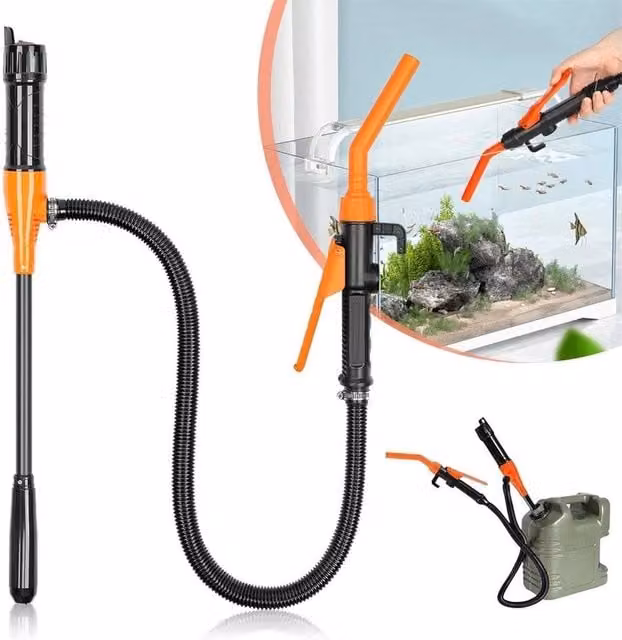 NESTLUNE Electric Liquid Fuel Syphon Pump 2.4 GPM in Black, W: 1000 cm, H: 52 cm, D: 52 cm
