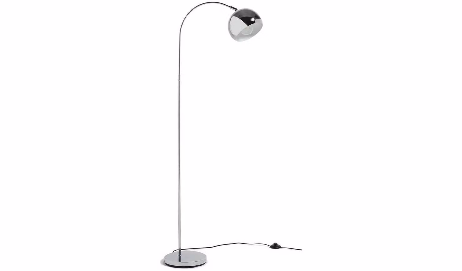 Curva Chrome Metal Floor Lamp by Cheap Furniture Warehouse for Task and Reading Lighting