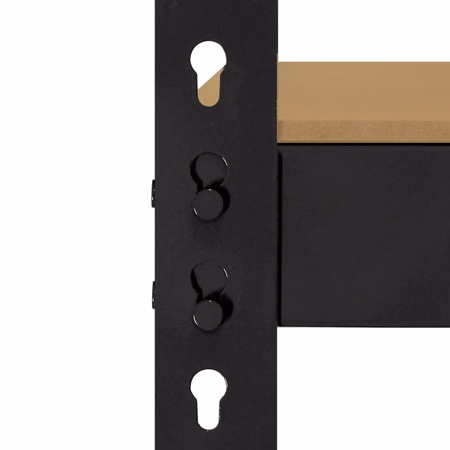 Monstershop Q-Rax Heavy Duty Storage Shelving, Black, W: 160 cm, D: 60 cm, H: 160 cm – 6