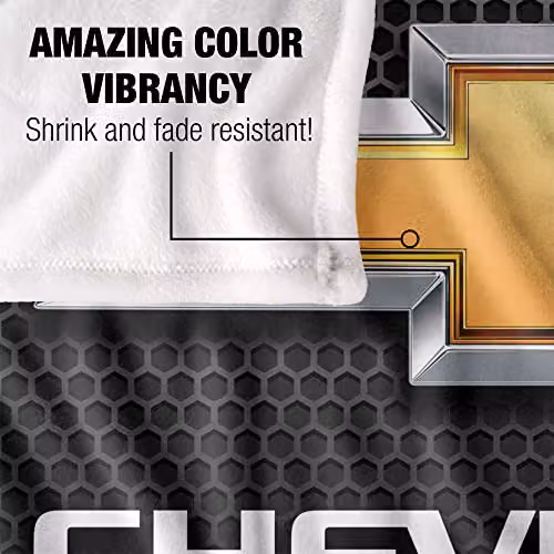 Chevrolet Chevy White Super Soft Microfibre Fleece Throw Blanket W/D/H: 152 x 127 cm – 3