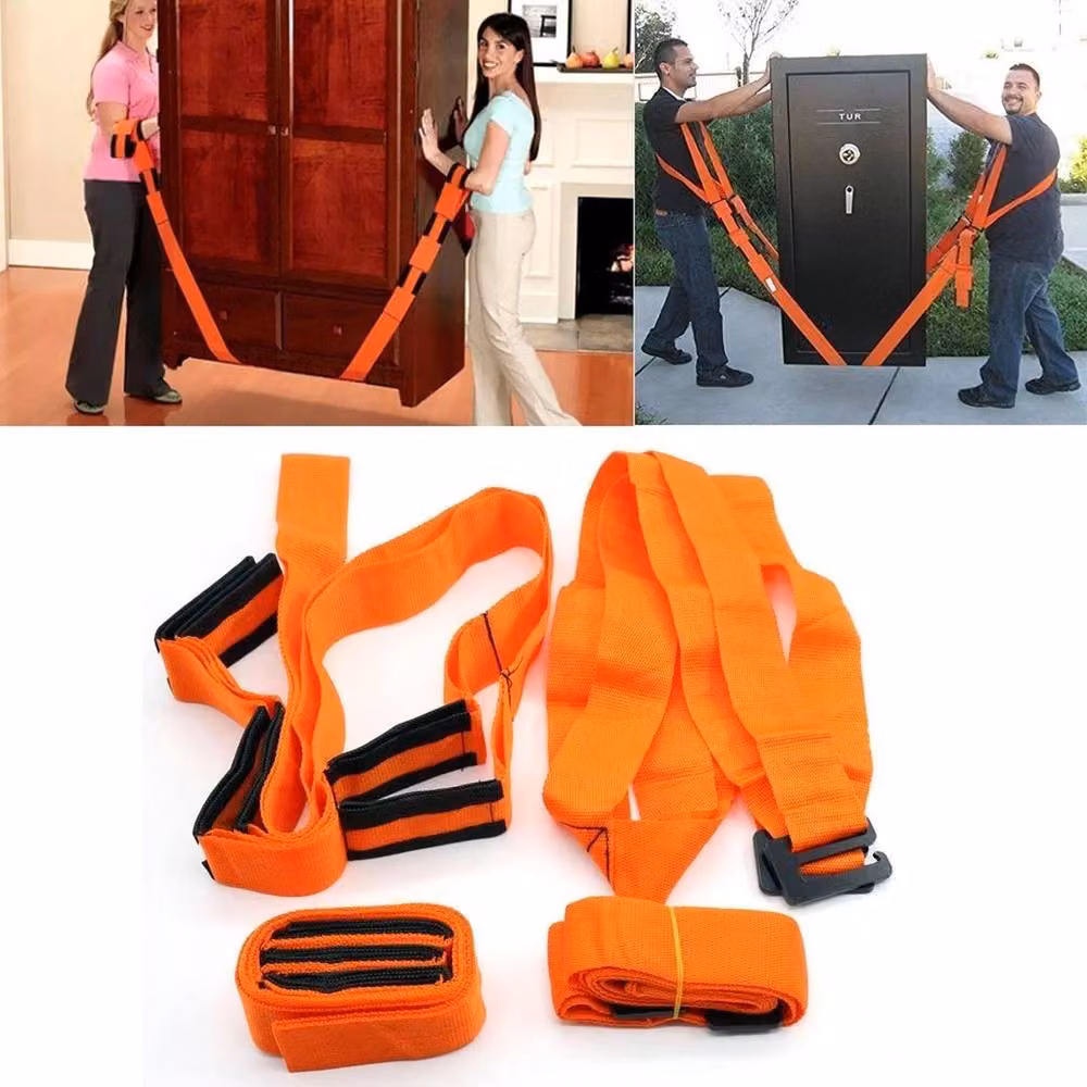 Kelvenix Heavy Furniture Lifting Shoulder Straps, Orange, W: 1000 cm, H: 52 cm – 4