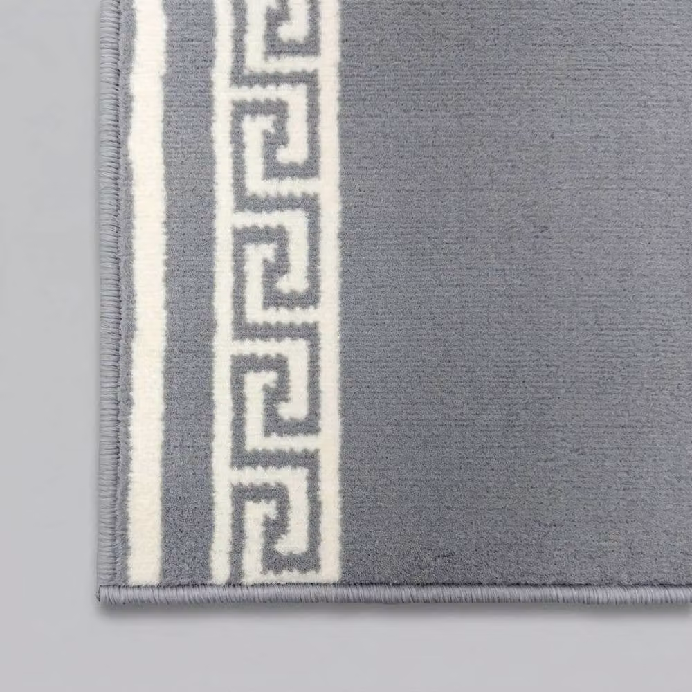 runrug Soft and Durable Stair Runner Carpet in Light Grey, W: 60 cm, L: 480 cm – 4