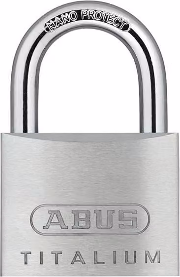 ABUS 64TI/50mm TITALIUM Aluminium Padlock, Keyed Alike, White