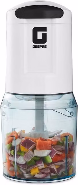 Geepas Electric Mini Food Chopper and Processor in White with 400W Motor and 0.5 l Jar – 1