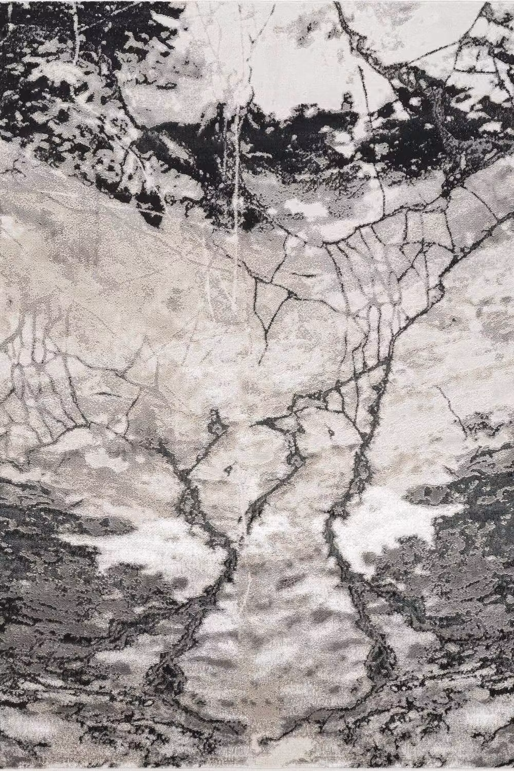 Desire Rugs Elysium Huracan Modern Abstract Area Rug in Grey and Gold, W: 200 cm, D: 290 cm – 2