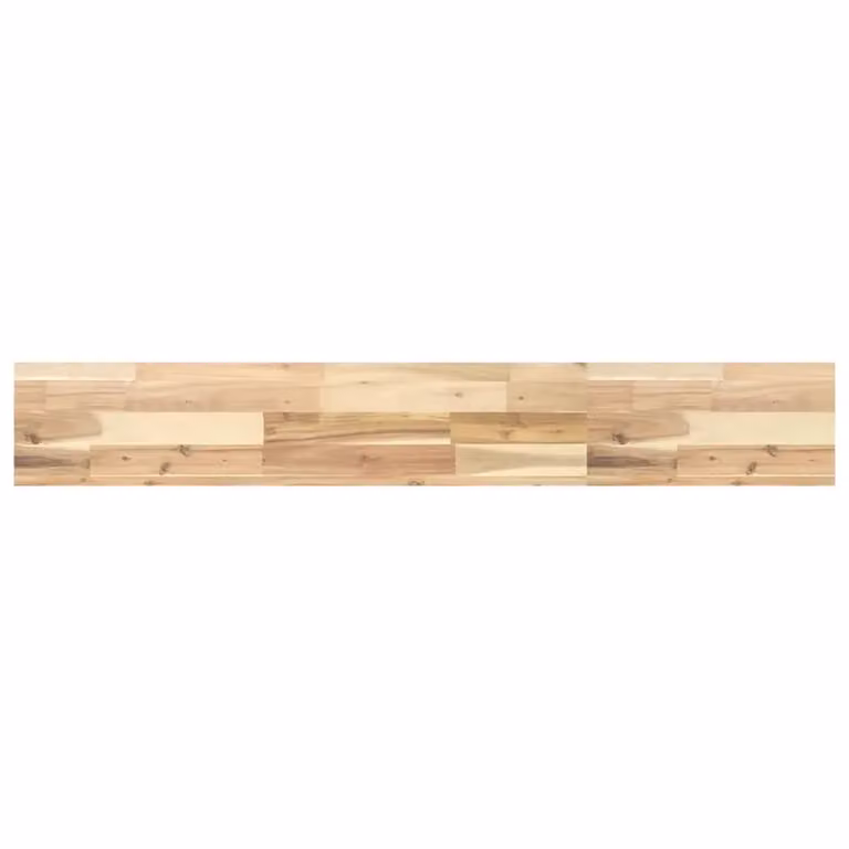 Berkfield Home Floating Shelf in Brown Untreated Solid Acacia Wood, W/D/H: 120 x 20 x 4 cm