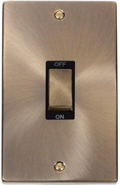 SE HOME Antique Brass 2 Gang Surface Mount Switch