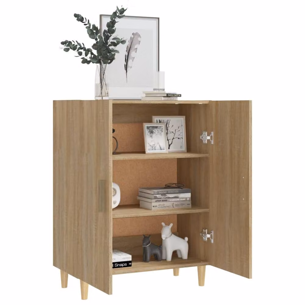Berkfield Home Sonoma Oak Sideboard in Light Brown, W/D/H: 70 x 34 x 90 cm – 2