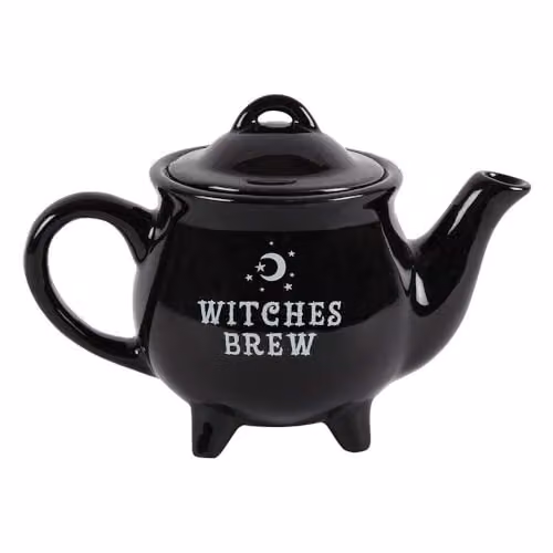 Spirit of Equinox Black Ceramic Teapot