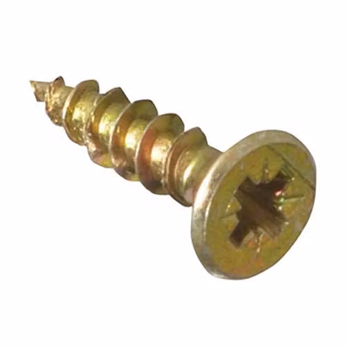 Forgefix Multi-Purpose Pozidriv Chipboard Self-Countersinking Screws, Silver, 3.0 x 15 mm