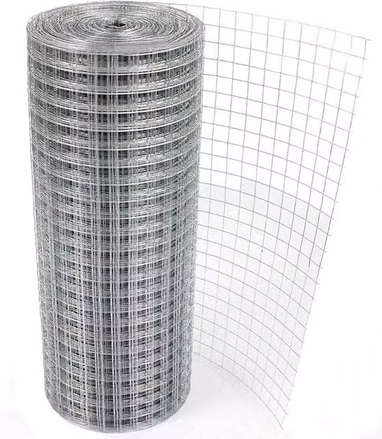 VOGREX Silver Galvanised Welded Wire Mesh Pet Chicken Fence Panel – 1