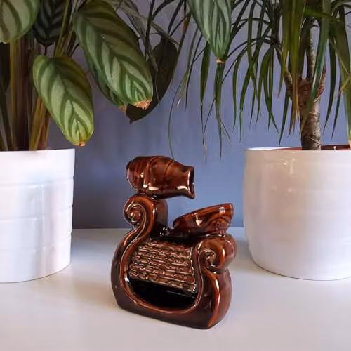 KDMD Wiki Waterfall Backflow Incense Burner in Brown Ceramic – 2