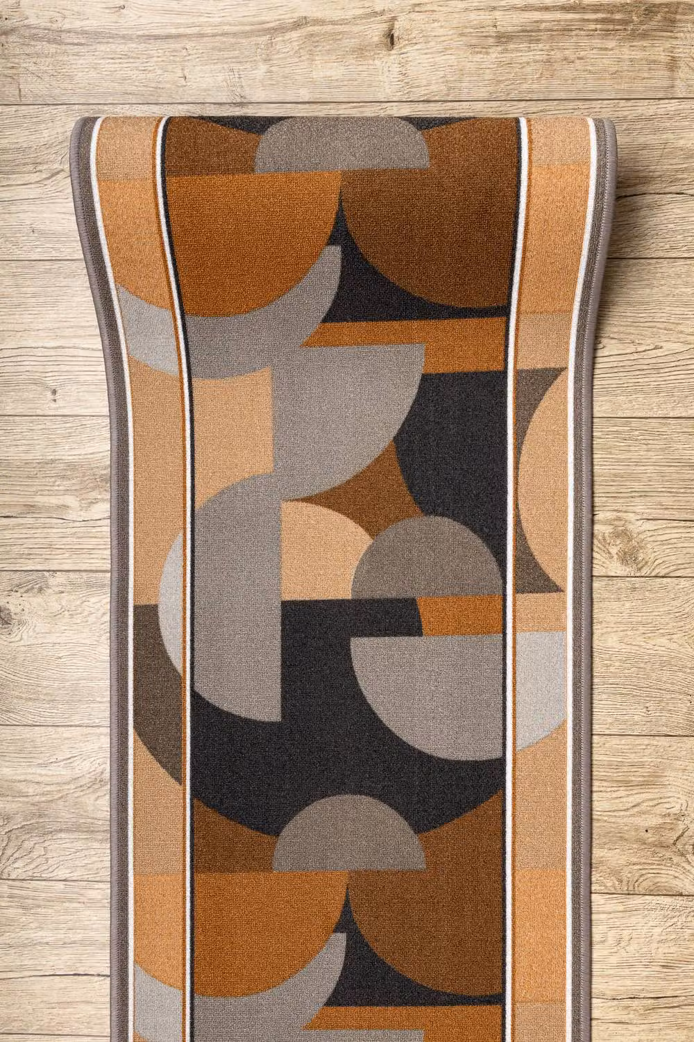 RugsX Malis Anti-Slip Abstract Runner in Beige and Multicolour, W: 100 cm, L: 180 cm – 4