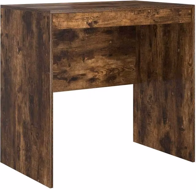 Berkfield Home Smoked Oak Writing Desk in Brown, W/D/H: 80 x 50 x 76 cm – 1