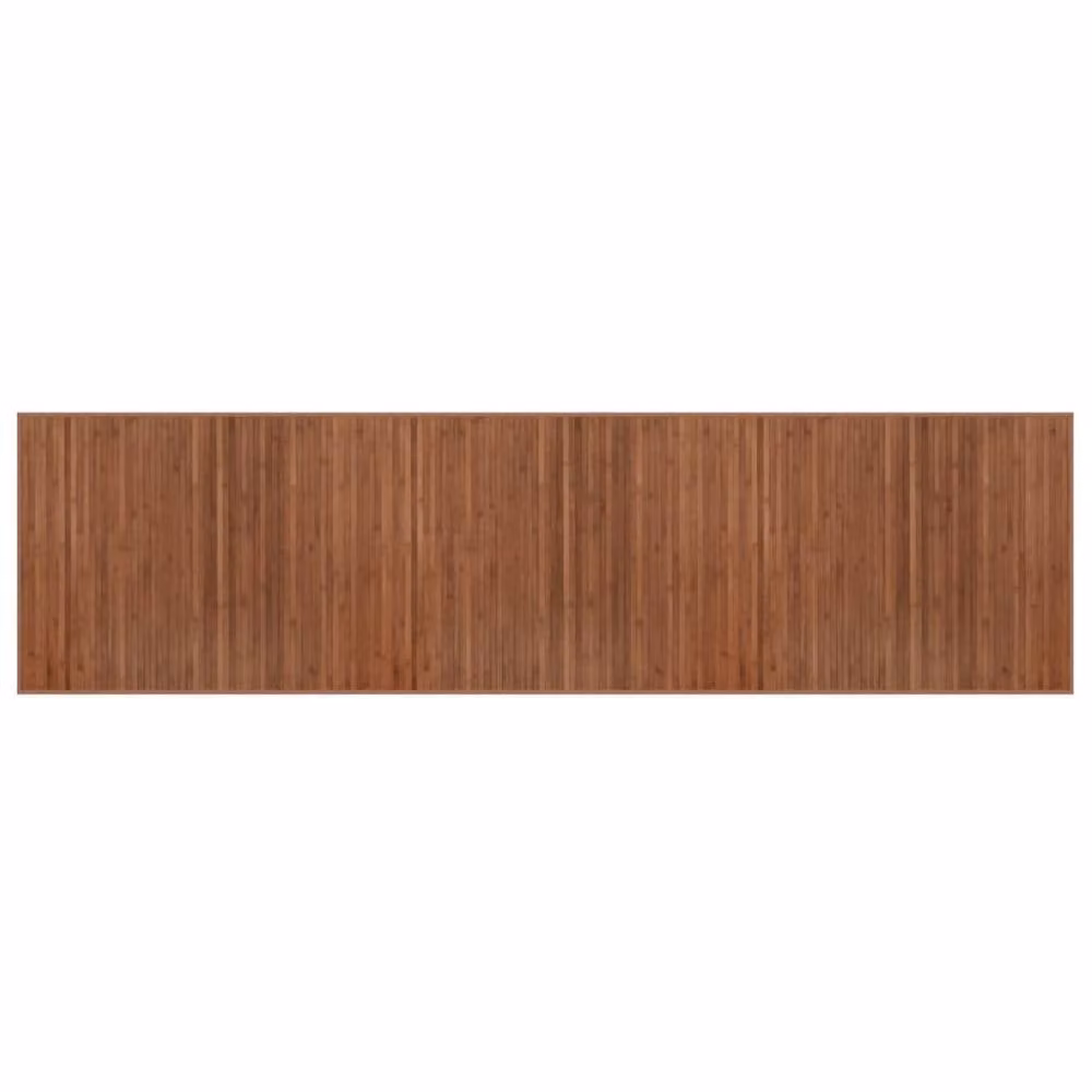 Berkfield Home Rectangular Bamboo Rug in Brown, W/D/H: 80 x 300 cm – 1