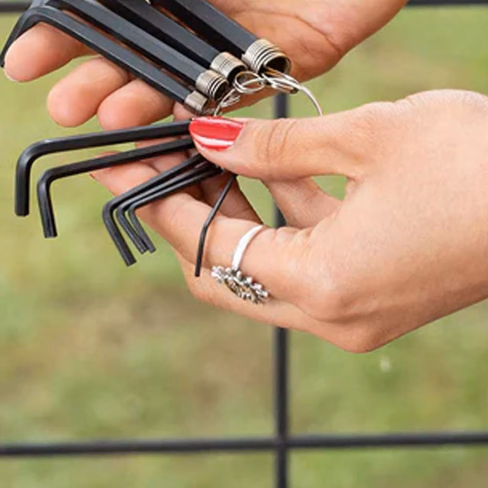 Amtech 10-Piece Hex Key Set with Keyring in Black and Multicolour – 4