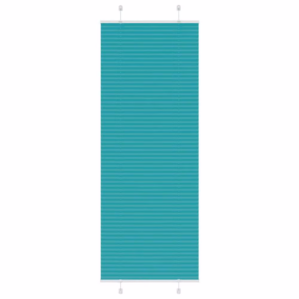Berkfield Home Single Pleat Petrol Green Polyester Blind, W: 80 cm, H: 200 cm – 2