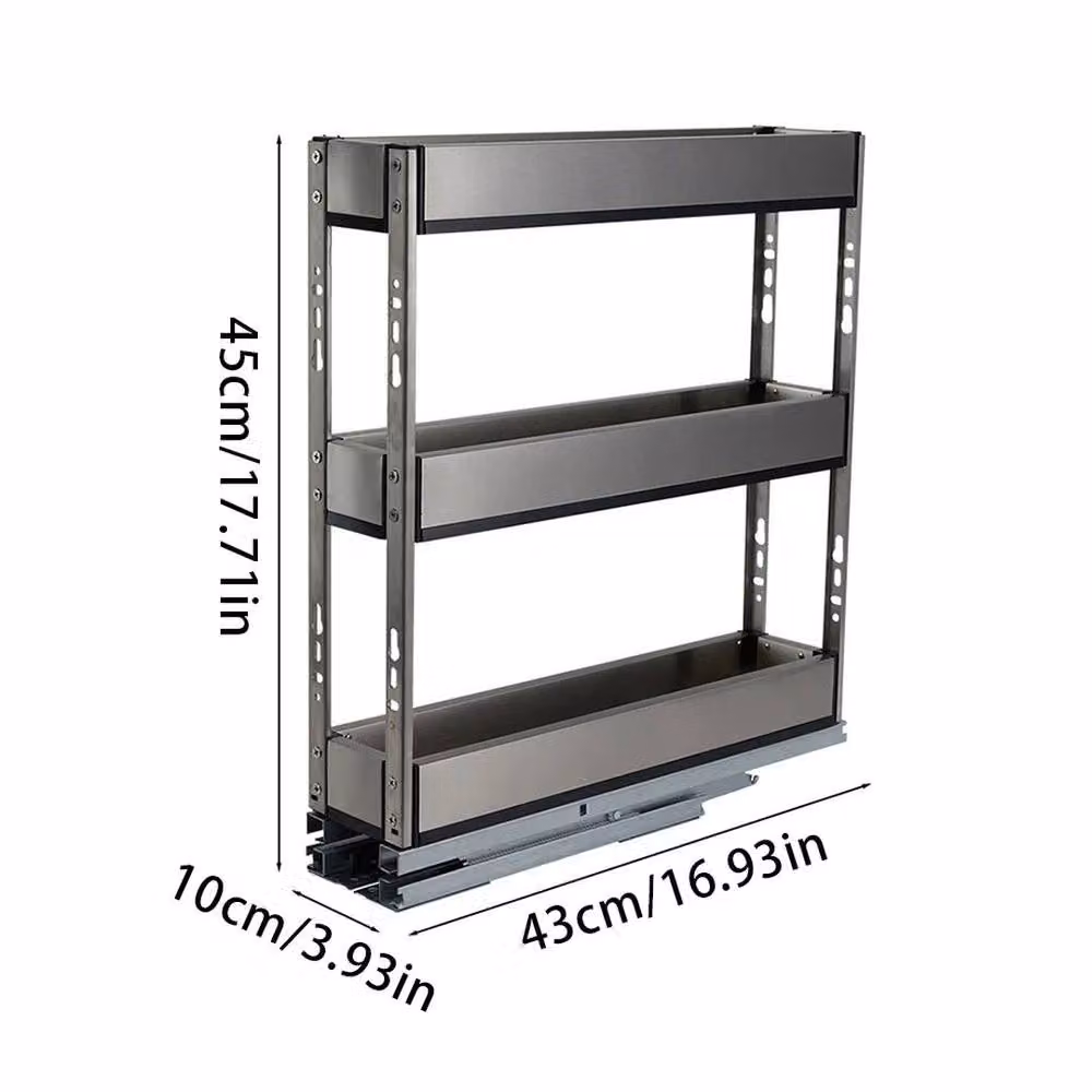 Kelvenix Silver Stainless Steel Pull Out Kitchen Cabinet Basket – 2