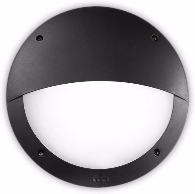 Netlighting Lucia Modern Outdoor Flush Wall Light Black IP66 E27 – 2