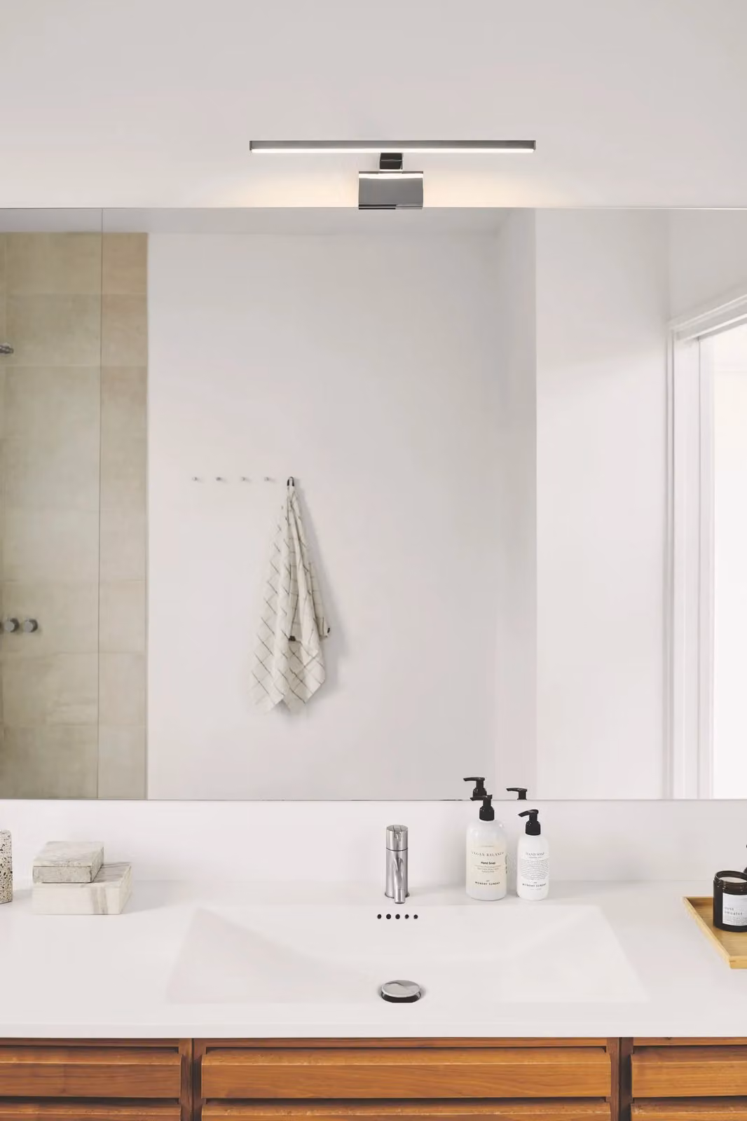 Nordlux Marlee LED Wall Light in Silver Chrome Metal for Bathroom and En-Suite, IP44 Rated – 2
