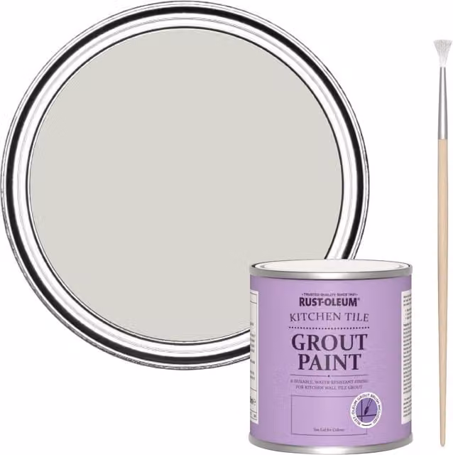 Rust-Oleum Kitchen Grout Paint Bare Birch, 250 ml, Grey