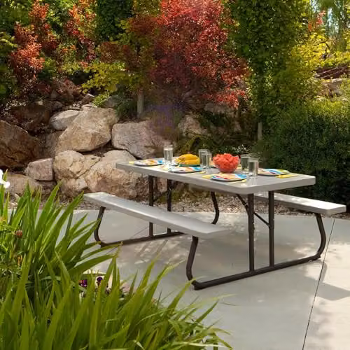 LIFETIME 22119 6 ft Picnic Table in Beige – 2