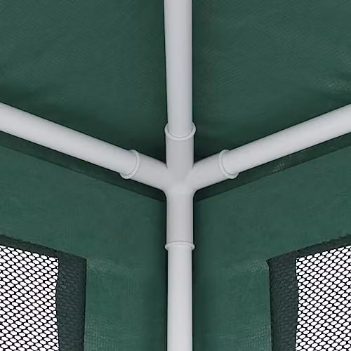 vidaXL Party Tent in Green with 4 Mesh Sidewalls, W/D/H: 250 x 250 x 245 cm – 4