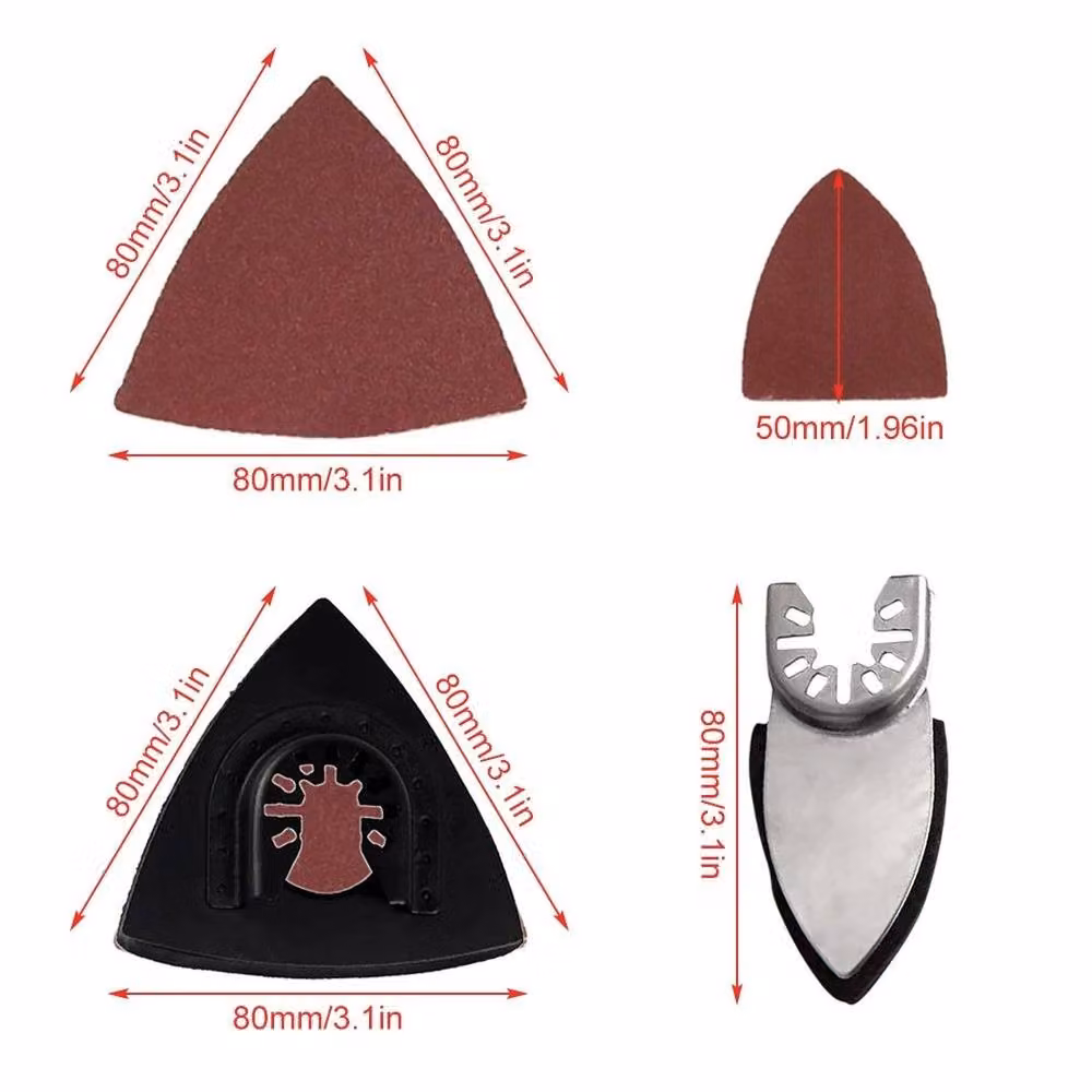 SPETLEK Red Universal Multi Tool Sandpaper Sanding Pads W: 520 cm, H: 10000 cm – 2