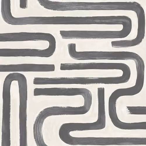 Holden Decor Brushed Geo Geometric Style Wallpaper in Anthracite, Beige and Grey
