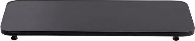 FORGEVIO Black Folding Wall Mounted Dining Table and Shelf, W: 52 cm, D: 24 cm