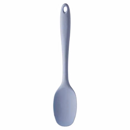 Premier Housewares Blue Silicone Heat-Resistant Cooking Spoon with Hanging Loop