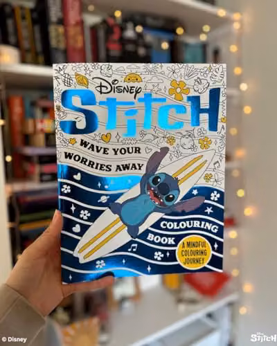 Studio Press Disney Stitch Wave Your Worries Away Multicolour Mindful Colouring Book – 4