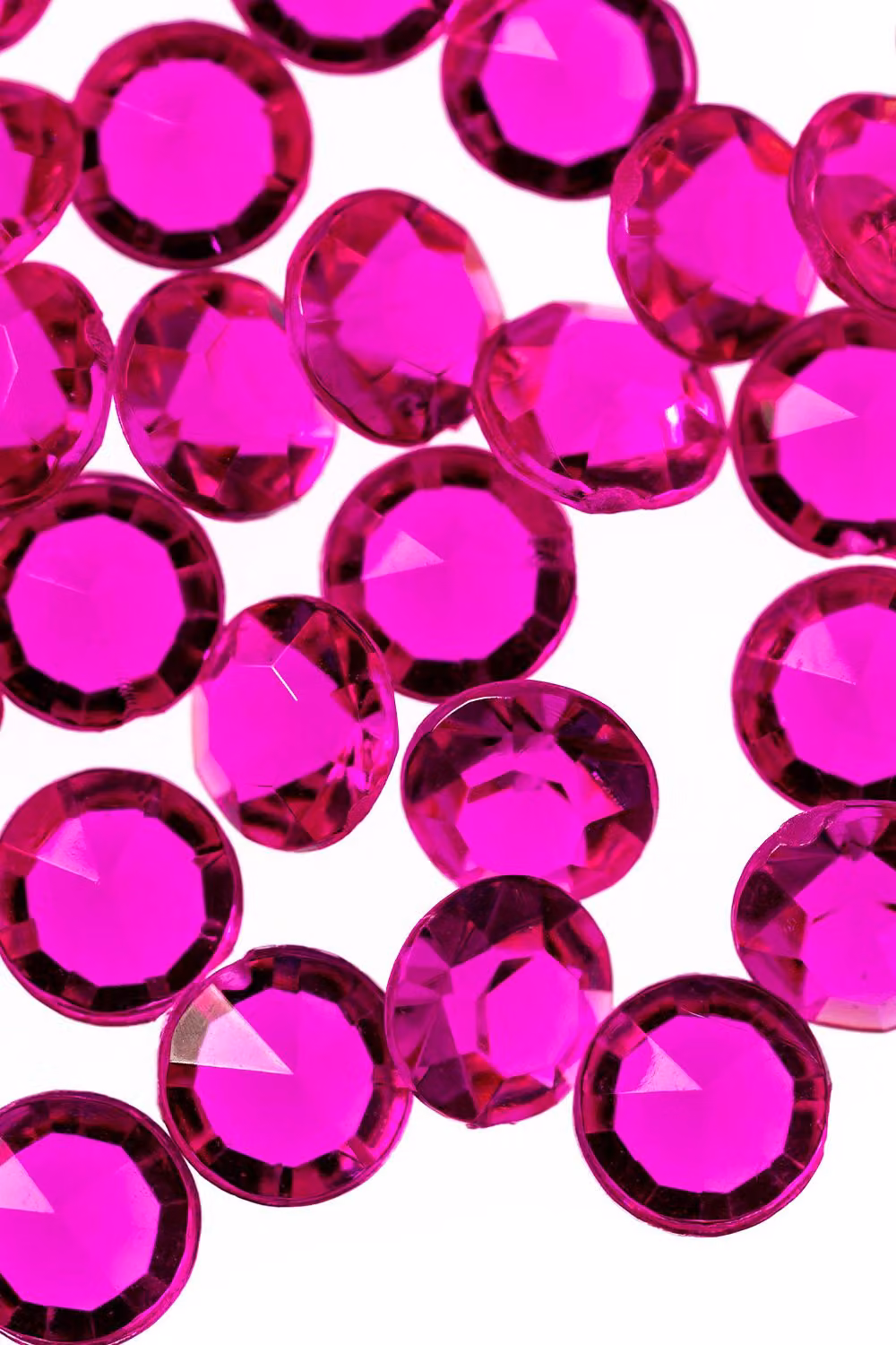 Neel Blue Round Acrylic Rhinestone Table Confetti Scatters, 4000pcs in Fuchsia – 2