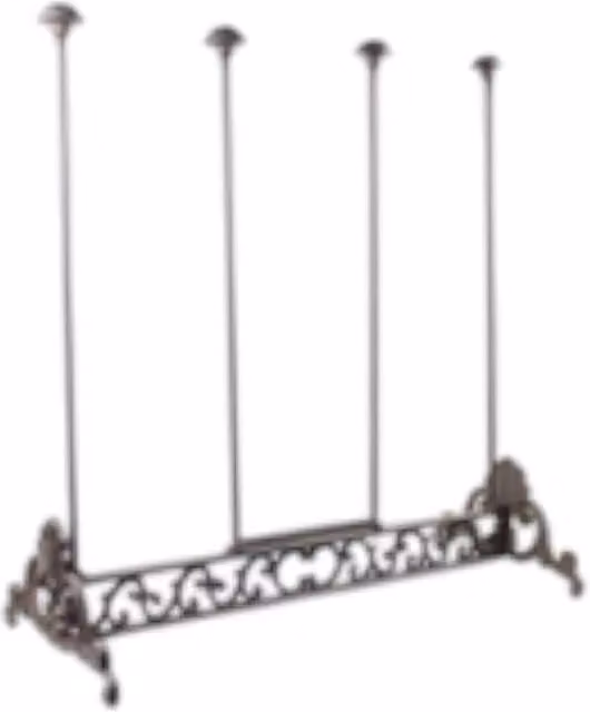 FLAVORA Cast Iron Wellington Boot Stand Rack in Brown, Width: 50 cm