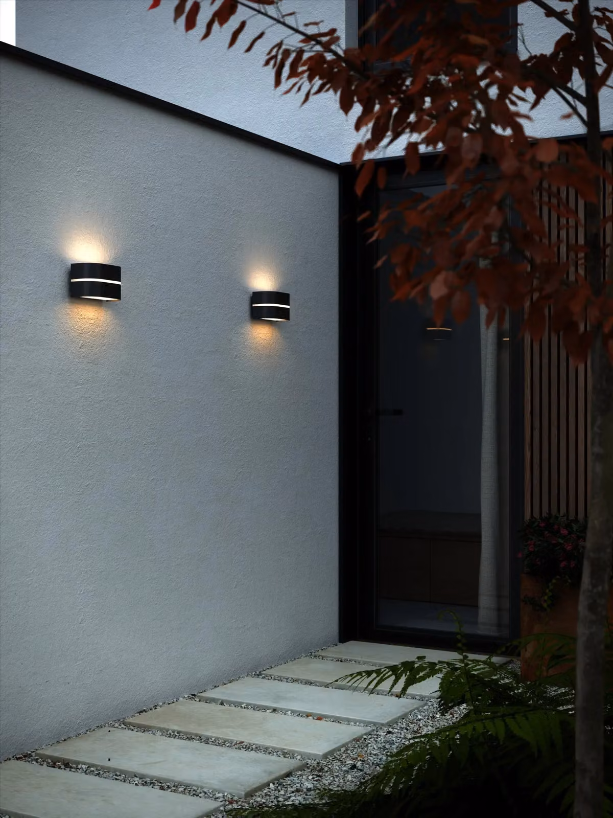 Nordlux Sibelis Black Plastic Outdoor Wall Light for Garden with E27 Mains Connection and IP44 Rating – 4
