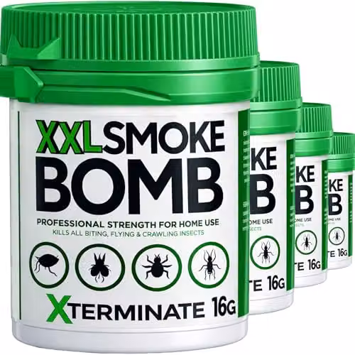 Xterminate XXL Smoke Bomb Insect Killer Fogger for Bed Bugs, White, 4 Pack – 3
