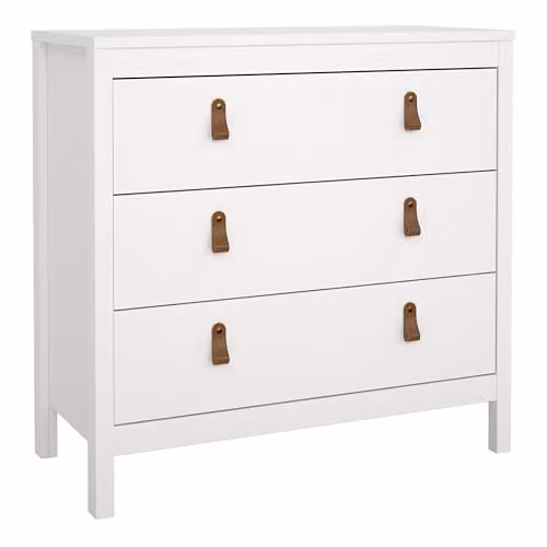 Furniture To Go Barcelona Chest of 3 Drawers in White and Brown – 2