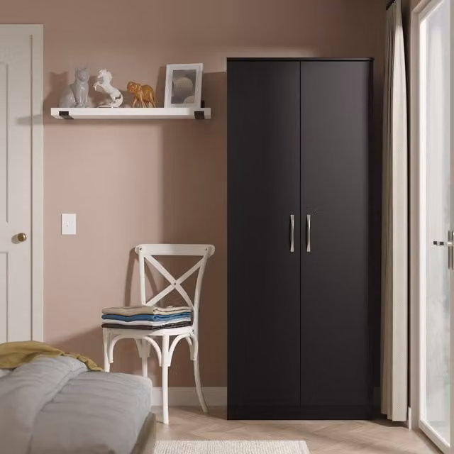 Ready Assembled 2 U Hampshire 2 Door Wardrobe in Black
