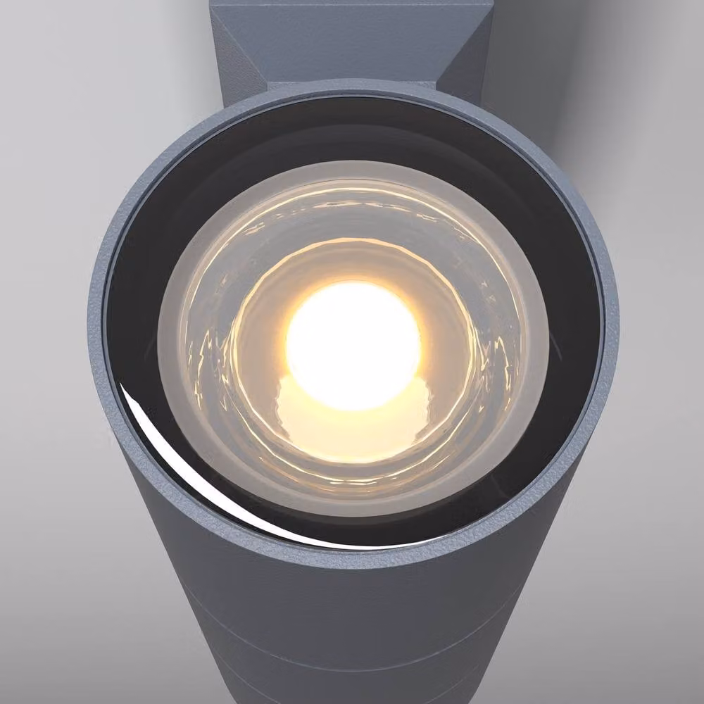 Netlighting Bowery Grey Outdoor Up and Down Wall Lamp with 2x GU10 IP54 Rating – 2