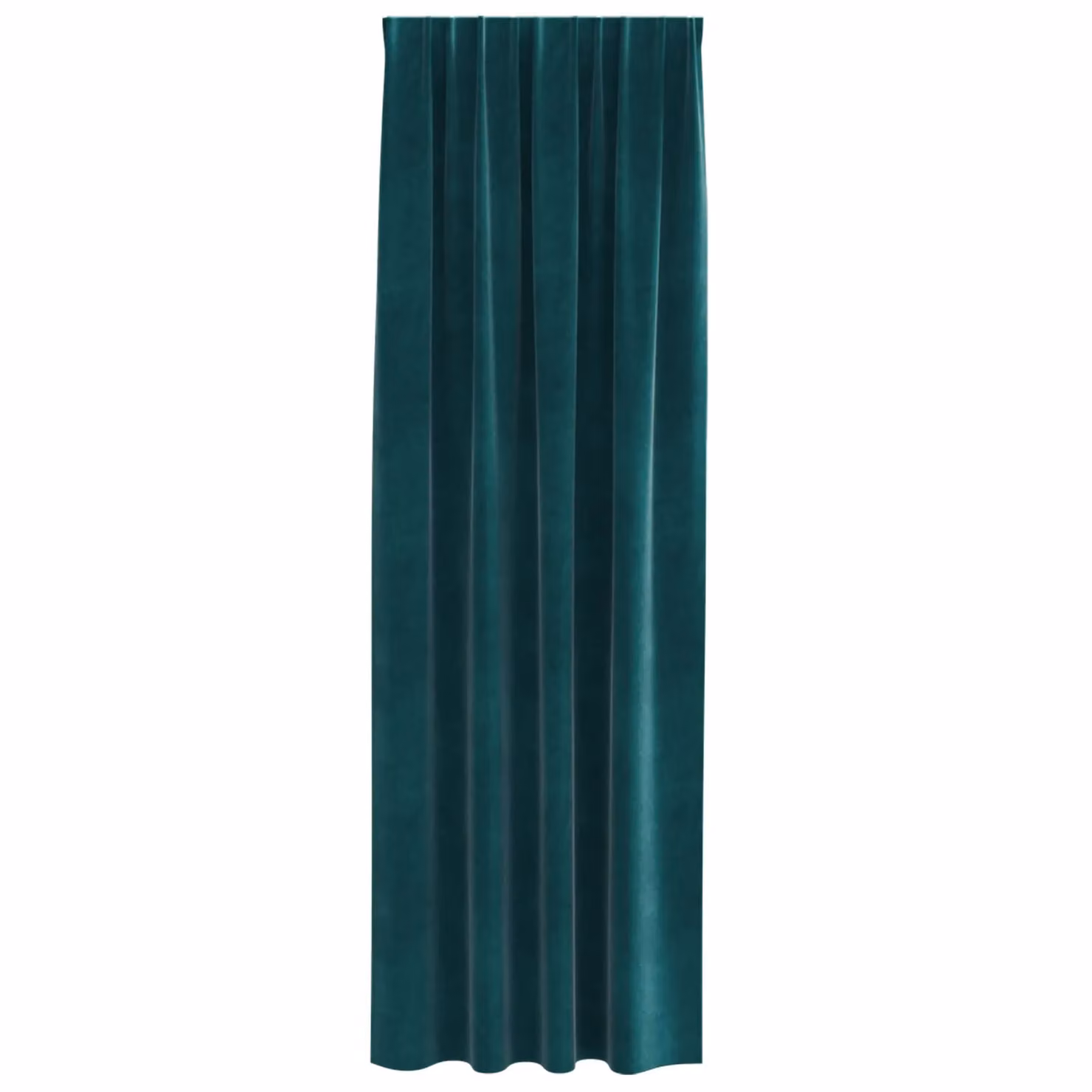 Berkfield Home Dark Green Velvet Blackout Curtains with Top Tape, 2 Pack, H: 260 cm x W: 140 cm – 2