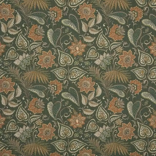 iLiv Silk Road Fabric in Spruce Green