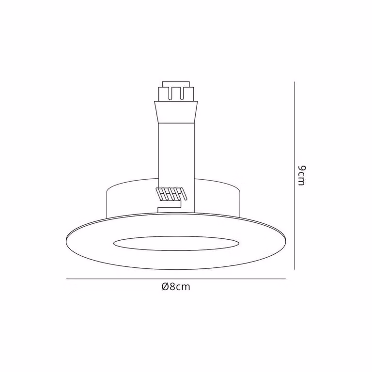 Netlighting Hudson GU10 Fixed Recessed Downlight in Grey and Silver